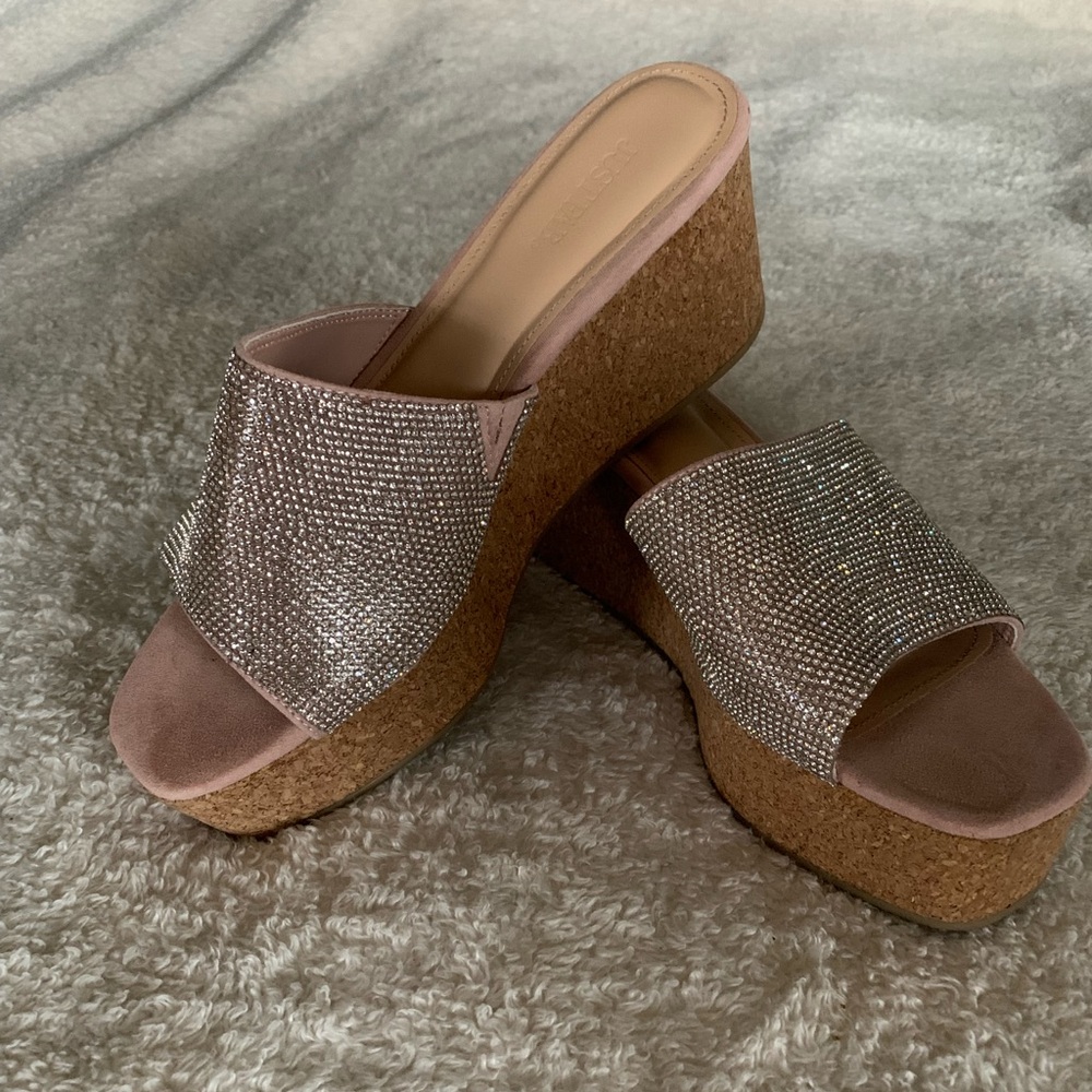 Sparkly platform slides
